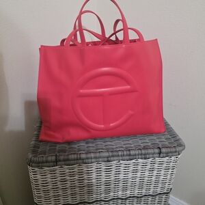 Telfar Red Shopping Bag